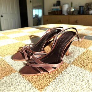 CAPODARTE PINK STRAPPY VINTAGE PUMPS HEELS SANDALS WOMENS 6